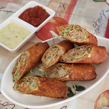 Aloha BBQ Grill - Lumpia with dipping sauces - Hawaiian Near Me - Fairbanks, Alaska Aloha BBQ Grill - Lumpia with dipping sauces - Hawaiian Near Me - Fairbanks, Alaska