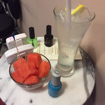 Serenity Nails & Spa - Fruit and iced lemon water - Day Spas Near Me - Springfield, Virginia