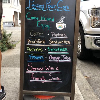 Perfect Pour Cafe - Outdoor signage - Cafes Near Me - Pacifica, California