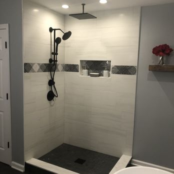 A Step In Stone - Shower tile and shelf accent - Interior Design Near Me - Hopewell, New Jersey A Step In Stone - Shower tile and shelf accent - Interior Design Near Me - Hopewell, New Jersey