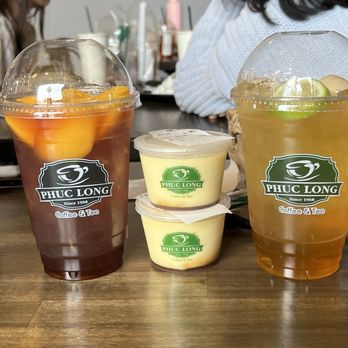 Phuc Long - Peach black tea, Lychee lotus tea - Coffee & Tea Near Me - San Jose, California Phuc Long - Peach black tea, Lychee lotus tea - Coffee & Tea Near Me - San Jose, California