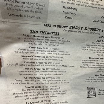 Black Bear Diner Milpitas - Dessert menu - Diners Near Me - Milpitas, California