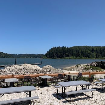 Clausen Oysters - Outside eating area at Clausen's. - Seafood Near Me - North Bend, Oregon Clausen Oysters - Outside eating area at Clausen's. - Seafood Near Me - North Bend, Oregon