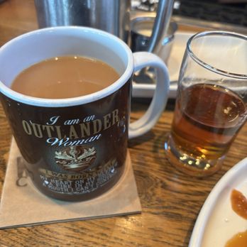 Whiskey Cake Kitchen & Bar - Bartenders choice on the cup for my French press coffee and Basil Hayden Bourbon. I think he nailed it. - New American Near Me - Katy, Texas Whiskey Cake Kitchen & Bar - Bartenders choice on the cup for my French press coffee and Basil Hayden Bourbon. I think he nailed it. - New American Near Me - Katy, Texas