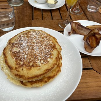 Lula Cafe - Buttermilk Pancakes or Brioche French Toast, Bacon - New American Near Me - Chicago, Illinois Lula Cafe - Buttermilk Pancakes or Brioche French Toast, Bacon - New American Near Me - Chicago, Illinois