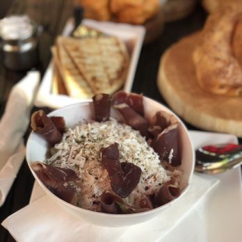 Cafe Bubamara - Chopped house salad with feta and prosciutto - Modern European Near Me - Clifton, New Jersey