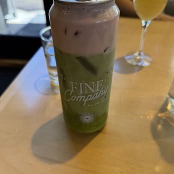 Fine Company - Strawberry Cold Foam Matcha - New American Near Me - Las Vegas, Nevada