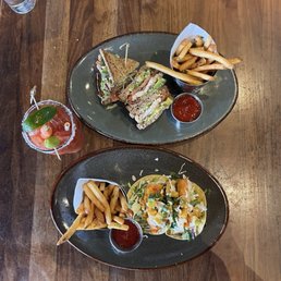 Grilled Chicken Club Sandwich and Al Pastor Fish Tacos | tiktok & insta: @trinhiesworld