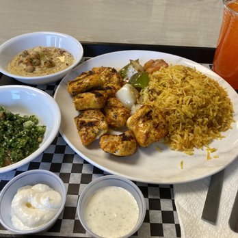 Aurora Restaurant - Chicken kabab plate - Mediterranean Near Me - Fairbanks, Alaska