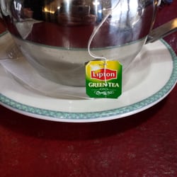 Lucky Garden - Authentic Liptons Green Tea at this asian eaterie