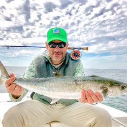 Island Charters - First Pelagic on fly! Nice Spanish Mackerel caught off St George Island, Florida.