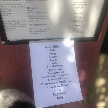 Boichik Bagels - Menu and the bagels available today - Bagels Near Me - Berkeley, California