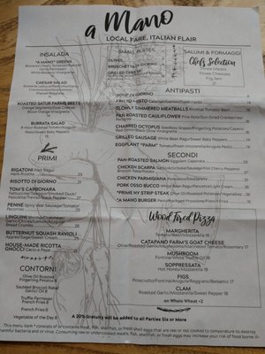 Menu photo 3 aMano Restaurant Mattituck, NY Menu photo 3 aMano Restaurant Mattituck, NY