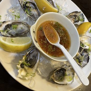 Sushi House - Oysters on the half shell . On the smaller side :( - Sushi Bars Near Me - Alameda, California