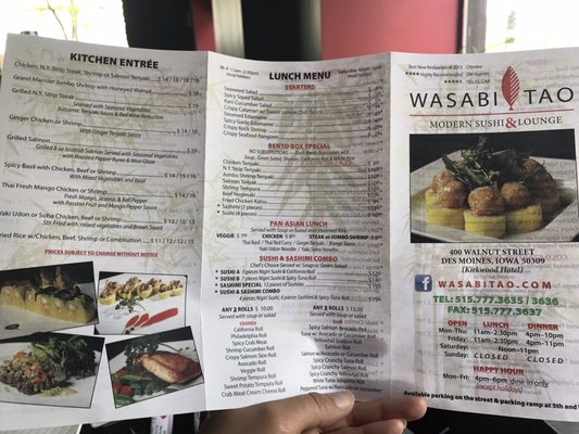 Menu photo 8 W-Tao Sushi Des Moines, IA Menu photo 8 W-Tao Sushi Des Moines, IA