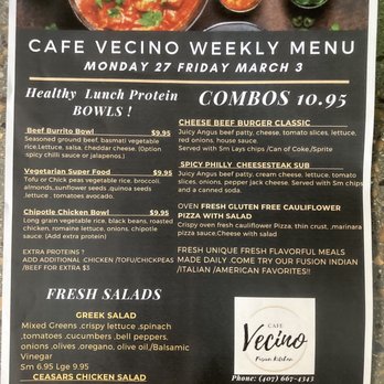 Cafe Vecino and Kiosk Maitland - menu - New American Near Me - Maitland, Florida Cafe Vecino and Kiosk Maitland - menu - New American Near Me - Maitland, Florida
