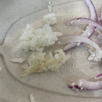 Cosmic Cafe + Smoothie Bar - Dried/old rice on the bottom compared to "fresher" rice on the top. - Juice Bars & Smoothies Near Me - Newtown, Connecticut