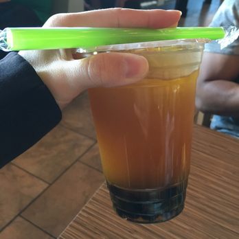 Noodle World - Mango Green Tea with Boba - Chinese Near Me - Alhambra, California