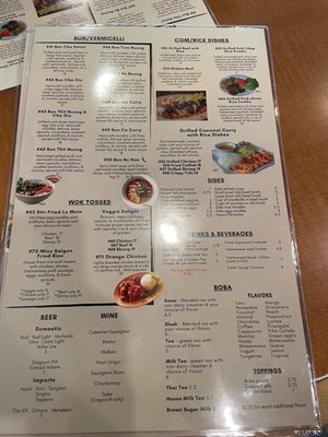 Menu photo 4 Miss Saigon Tucson, AZ