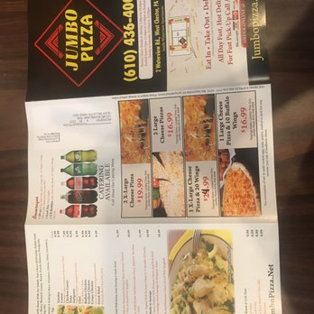 Jumbo Pizza - menu and prices - Pizza Near Me - West Chester, Pennsylvania Jumbo Pizza - menu and prices - Pizza Near Me - West Chester, Pennsylvania