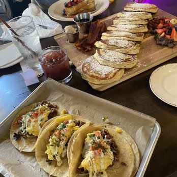 The Oakmont - Shareable Pancakes, breakfast tacos and French toast! - American Near Me - Indianapolis, Indiana The Oakmont - Shareable Pancakes, breakfast tacos and French toast! - American Near Me - Indianapolis, Indiana