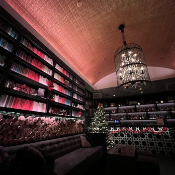 Novela - back of the bar - christmas - Cocktail Bars Near Me - San Francisco, California
