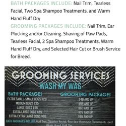Watch My Wag - See bath packages listed on their website!