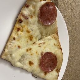 One dot on each slice!