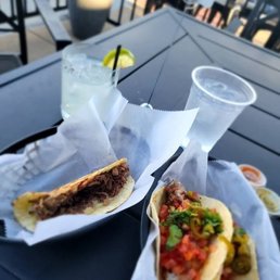 Blackened Shrimp Taco Brisket Quesadilla Fried Chicken Taco