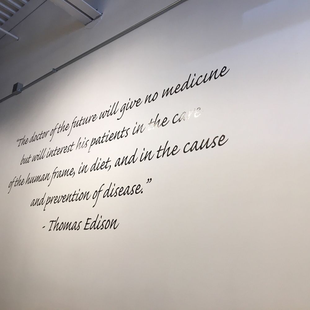 Amplify Chiropractic - Love that this quote is in the wall! - Chiropractors Near Me - Littleton, Colorado