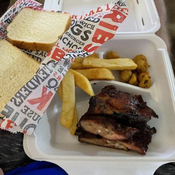 Full Moon Bar-B-Que - "Large" rib plate - Barbeque Near Me - Dothan, Alabama Full Moon Bar-B-Que - "Large" rib plate - Barbeque Near Me - Dothan, Alabama