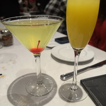 Gregorio's Trattoria - Limoncello martini and orange bellini - Italian Near Me - Potomac, Maryland