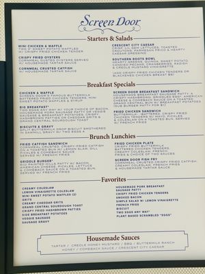 Menu photo 2 Screen Door - PDX Portland, OR