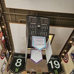 United States Hockey Hall of Fame Museum - Scoreboard from Mighty Ducks