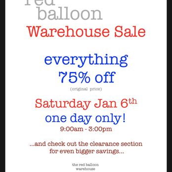Red Balloon - One day only! Red Balloon Warehouse sale! 75% off!! - Women's Clothing Near Me - Costa Mesa, California Red Balloon - One day only! Red Balloon Warehouse sale! 75% off!! - Women's Clothing Near Me - Costa Mesa, California
