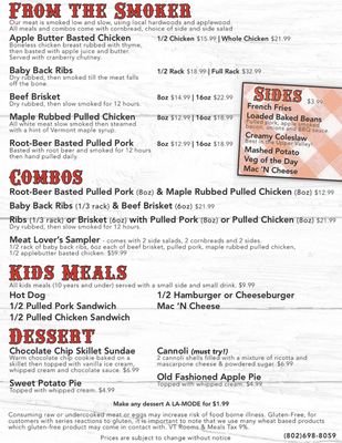 Menu photo 4 Wicked Awesome BBQ White River Junction, VT