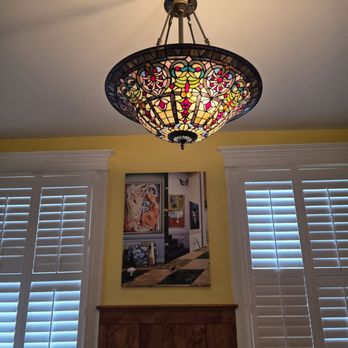 Albemarle Coffee House - The Tiffany ceiling lamp. - Coffee & Tea Near Me - Roanoke, Virginia