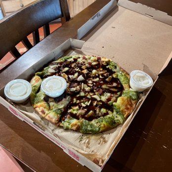 MOD Pizza - Sticking the ranch right in the middle of my pizza. The 21+$ these teenagers are getting sure must make them better workers. (Sigh) - Pizza Near Me - Bend, Oregon MOD Pizza - Sticking the ranch right in the middle of my pizza. The 21+$ these teenagers are getting sure must make them better workers. (Sigh) - Pizza Near Me - Bend, Oregon