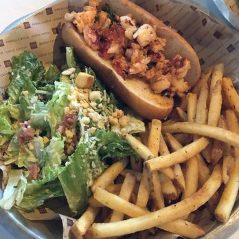 Good Catch Boil House - lobster roll with salad and fries - Cajun/Creole Near Me - Markham, Ontario