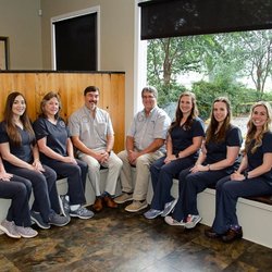 Animal Care Center - Veterinary Staff Left to Right: Dr. Downing, Dr.  Ganucheau, Dr. Bubrig, Dr. Wheat, Dr. Umbach, Dr. Faucheux, & Dr. Tamor