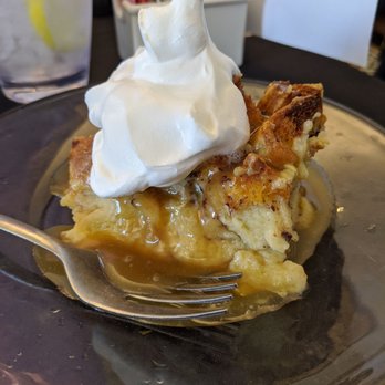 The Pink House - Half slice of Bread pudding - Tea Rooms Near Me - Claremore, Oklahoma The Pink House - Half slice of Bread pudding - Tea Rooms Near Me - Claremore, Oklahoma