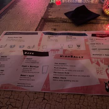 Kona's - Main menu - Bars Near Me - San Francisco, California