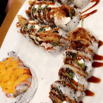 Sushi House - Chicken tempura roll, sweet potato roll - Sushi Bars Near Me - Farmington, Michigan