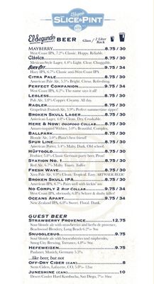 Menu photo 4 The Slice & Pint Redondo Beach, CA