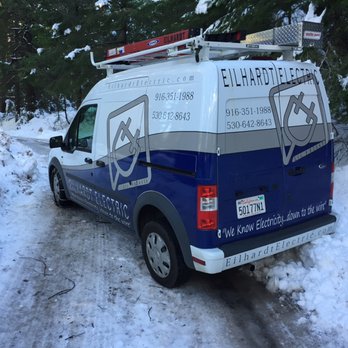 Eilhardt Electric - The EE van; through snow we still have your back! - Electricians Near Me