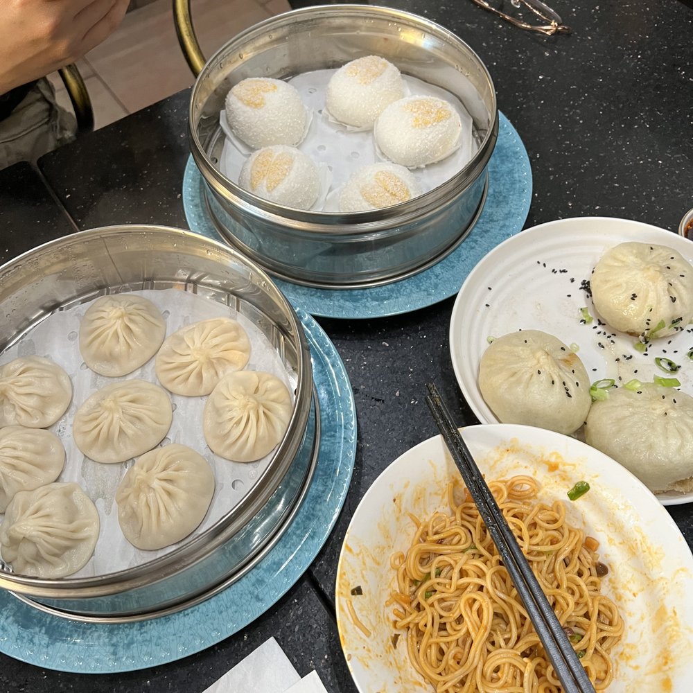 Dim Sum Dumpling House - salted egg custard bun, pork soup dumplings, pan fried bun, spicy dan dan noodles - Dim Sum Near Me - Alhambra, California Dim Sum Dumpling House - salted egg custard bun, pork soup dumplings, pan fried bun, spicy dan dan noodles - Dim Sum Near Me - Alhambra, California