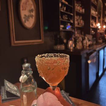Cloak & Dagger - Lembas from the March menu - glass dusted with salty bread crumbs - Cocktail Bars Near Me - Cleveland, Ohio