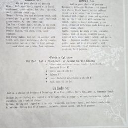 Menu front