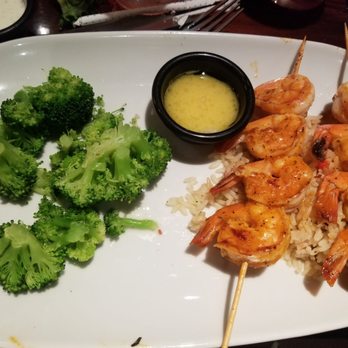 LongHorn Steakhouse - Red rock grilled shrimp, rice pilaf and broccoli - Steakhouses Near Me - Douglasville, Georgia LongHorn Steakhouse - Red rock grilled shrimp, rice pilaf and broccoli - Steakhouses Near Me - Douglasville, Georgia