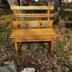Bee Cave Sculpture Park - Buddy Bench